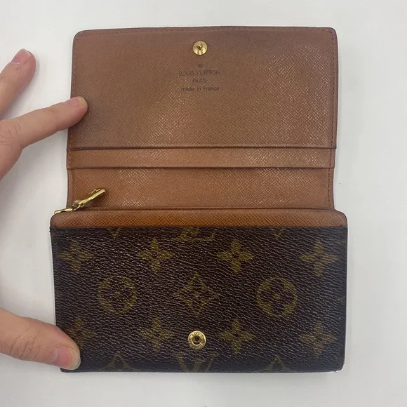 💯 AUTH. Louis Vuitton monogram Porte monnaie tresor wallet - Picture 4 of 16